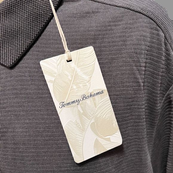 NWT Gray Tommy Bahama Island Zone Polo Shirt Size XLT - Picture 1 of 5
